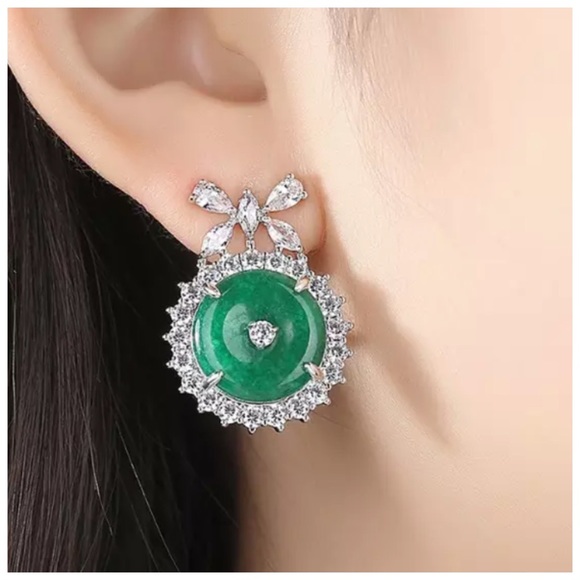 🎁 The Cristyana Swarovski Crystals Earrings - Picture 5 of 5